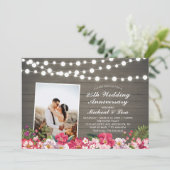 ナチュラルウッド 40周年 フォト ウェディング アニバーサリー 招待状 (スタンド正面)