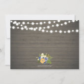 ナチュラルウッド 50周年 フォト ウェディング アニバーサリー 招待状 (裏面)