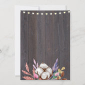 ナチュラルウッド 70歳 サプライズ誕生日招待状 招待状 (裏面)