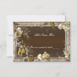 ナチュラルエレガンス ホワイトローズ テーブルプレイスカード 招待状