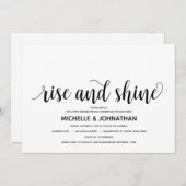 ナチュラルエレガントな結婚式後招待状カード 招待状 (正面/裏面)