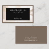 ナチュラルエレガントトーンフローラアクセント名刺 名刺 (正面/裏面)