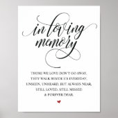 ナチュラルエレガント ウェディングメモリアルテーブルサイン v1 ポスター (正面)