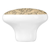 ナチュラルオリエンタルフローラセラミックノブ セラミックノブ (側面)