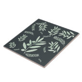 ナチュラルオリーブの枝のパターン タイル (側面)