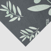 ナチュラルオリーブの枝のパターン 薄葉紙 (詳細)