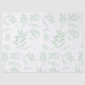 ナチュラルオリーブの枝のパターン 薄葉紙 (正面)