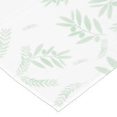 ナチュラルオリーブ枝模様短足テーブルランナー ショートテーブルランナー (コーナー)