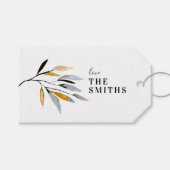 ナチュラルオーガニッククリスマスホリデーギフトラベル ギフトタグ (正面(横))