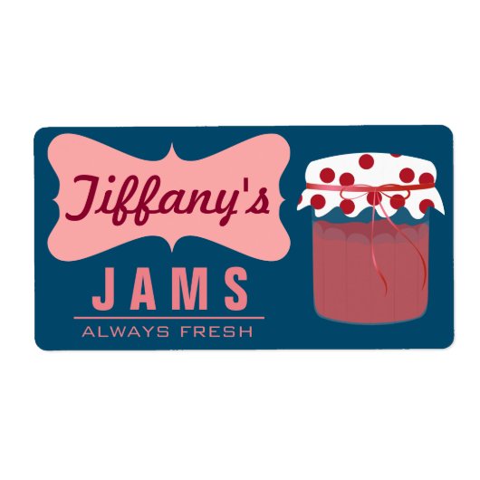 ナチュラルオーガニック |ストロベリージャム |手作りジャム ラベル (正面)