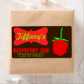 ナチュラルオーガニック | Raspberry Jam |手作りジャム ラベル (インサイチュ)