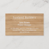 ナチュラルオーク材 名刺 (裏面)