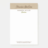 ナチュラルカラークラシックラインテクスチャ ポストイット (正面)