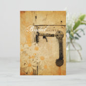 ナチュラルカントリーサマー デイジー ブライダルシャワー 招待状 (スタンド正面)