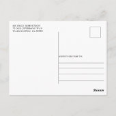 ナチュラルカントリー秋のブライダルシャワー招待状 ポストカード (裏面)