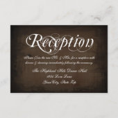 ナチュラルカントリー スワール ブラウン 受付カード エンクロージャーカード (裏面)