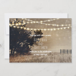 ナチュラルカントリー フィールド＆ライト ウェディング 招待状