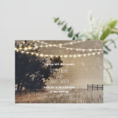 ナチュラルカントリー フィールド＆ライト ウェディング 招待状 (スタンド正面)