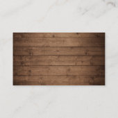 ナチュラルカントリー フラワー QR コード ギフト レジストリー エンクロージャーカード (裏面)