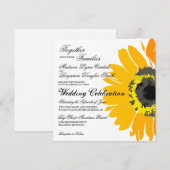 ナチュラルカントリー sunflower 結婚式招待状 招待状 (正面/裏面)