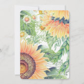 ナチュラルカントリー sunflower 結婚式招待状 招待状 (裏面)