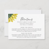 ナチュラルカントリー sunflower 説明カード 招待状 (正面)