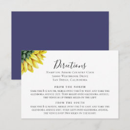 ナチュラルカントリー sunflower 説明カード 招待状