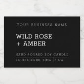 ナチュラルキャンドルブラック製品ラベルシール フードラベル (シングルラベル)