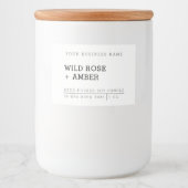 ナチュラルキャンドルホワイト製品ラベルシール フードラベル (正面)