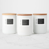 ナチュラルキャンドルモダン製品ラベルシール フードラベル (ボトル)