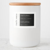 ナチュラルキャンドルモダン製品ラベルシール フードラベル (正面)