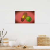 ナチュラルキラー細胞が毒素を注入する ポスター (キッチン)