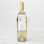 ナチュラルクラフトパンパスグラスジャングル結婚フローラ ボトルネックタグ (ボトル)