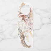 ナチュラルクラフトパンパスグラスジャングル結婚フローラ ボトルネックタグ (裏面)