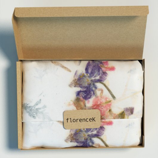 ナチュラルクラフトフローラバラ花びらアイリスバラピンク ラッピングペーパー