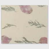 ナチュラルクラフトフローラバラ花びらムルベリーデリケート ラッピングペーパー (フラット)