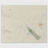 ナチュラルクラフトフローラ花びらムルベリーファーンデリケート ラッピングペーパー (フラット)