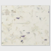 ナチュラルクラフトフローラ花びらムルベリーミントパープル ラッピングペーパー (フラット)