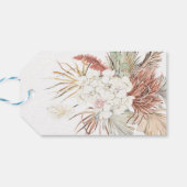 ナチュラルクラフトブラウンパンパス モノグラム サンクス フラワル ギフトタグ (裏面横)