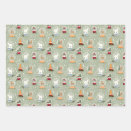 ナチュラルクリスマス ラッピングペーパーシート