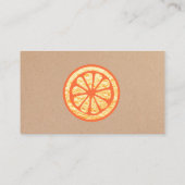 ナチュラルクリーニングサービスオレンジスポンジ 名刺 (裏面)