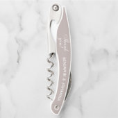 ナチュラルクリームカスタムウェディングありがとう好意 ソムリエナイフ (正面)