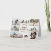 ナチュラルクリーム数々のフォトマームタイポグラフィモダン カード (正面)