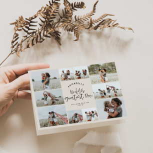 ナチュラルクリーム数々のフォトマームタイポグラフィモダン カード