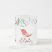 ナチュラルクリ素朴スマス フロストグラスマグカップ (中央)