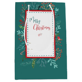 ナチュラルクリ素朴スマス ミディアムペーパーバッグ