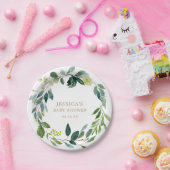 ナチュラルグリーン紙皿 ペーパープレート (パーティー)