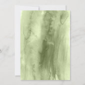 ナチュラルグリーン ユーカリ ウェディング 招待状 (裏面)