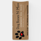 ナチュラルグルメドッグトリッツベーカリー 横断幕 (縦)