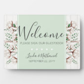 ナチュラルコットン ファーム ウェルカム ウェディング ゲストブック サイン フォトプラーク (正面)